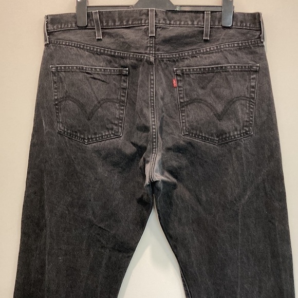 LEVI'S 501 Black Relax Straight Leg Fit Jeans 40 - Picture 11 of 12
